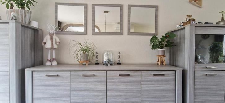 Meubelset grijs eiken  ( ook los te koop ), Huis en Inrichting, Complete inboedels, Ophalen