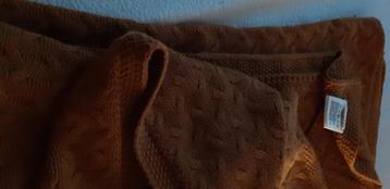 100% Cotton ledikant deken Bruin Nieuw beschikbaar voor biedingen