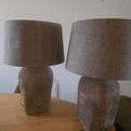 Set van 2 Stijlvolle Tafellampen, Huis en Inrichting, Ophalen, Zo goed als nieuw, Stof, Minder dan 50 cm