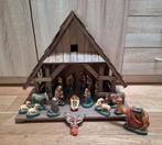 Kerststal 19 figuren gips+ stal. €25,00 zie foto's. Ophalen, Diversen, Ophalen, Gebruikt