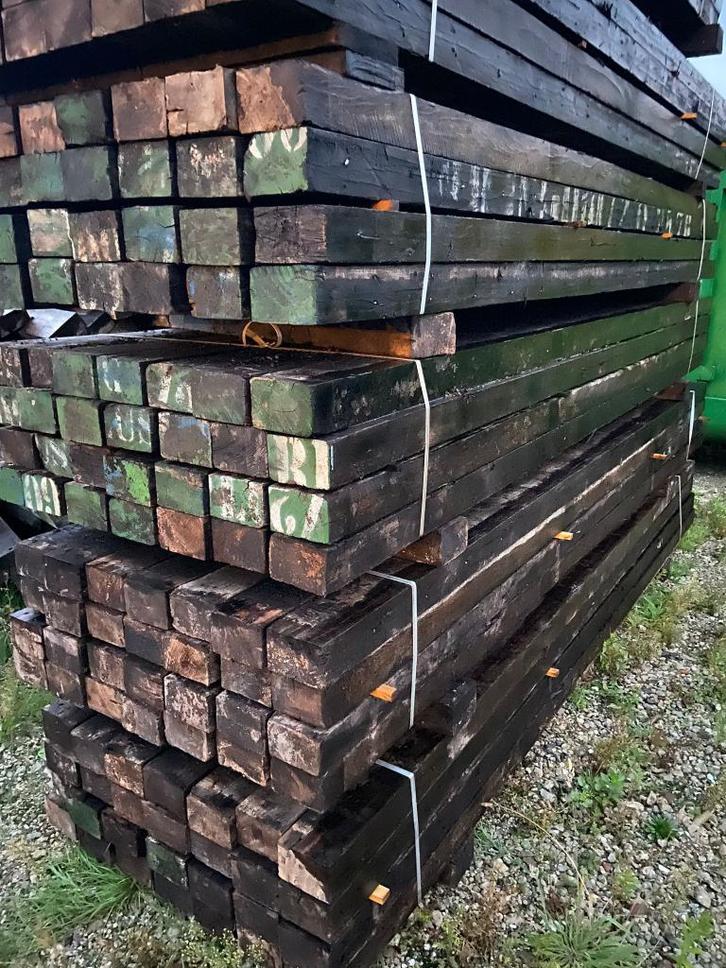 10x15 cm hardhouten gording 400 cm lengte gebruikt, Doe-het-zelf en Verbouw, Hout en Planken, Gebruikt, Balk, Vuren, Ophalen of Verzenden