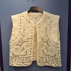 Boebou quilted gilet met pailletten crème ongedragen L 49738, Kleding | Dames, Truien en Vesten, Maat 38/40 (M), Verzenden, .
