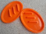 set à twee Oranje schaaltjes (voor wraps) - ongebruikt nieuw, Ophalen, Nieuw, Schaal of Schalen