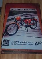 Zundapp Wandbord - Mancave, Bar, Kroeg Decoratie, Ophalen of Verzenden, Nieuw