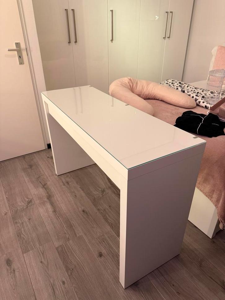 Ikea Malm Toilettafel - Wit, Huis en Inrichting, Bureaus, Zo goed als nieuw, Bureau, Ophalen
