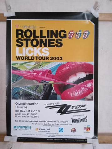 Rolling Stones Licks World Tour 2003 concert poster beschikbaar voor biedingen