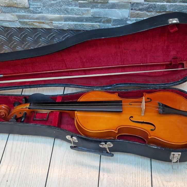 Viool in koffer, Muziek en Instrumenten, Overige Muziek en Instrumenten, Zo goed als nieuw