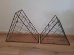 Piramide driehoek wandrek plank ijzer hout 2 stuks, Plank, Zo goed als nieuw, Minder dan 200 cm, Ophalen