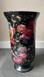 Vaas decoupage, Huis en Inrichting, Overige kleuren, Nieuw, Ophalen of Verzenden, Glas