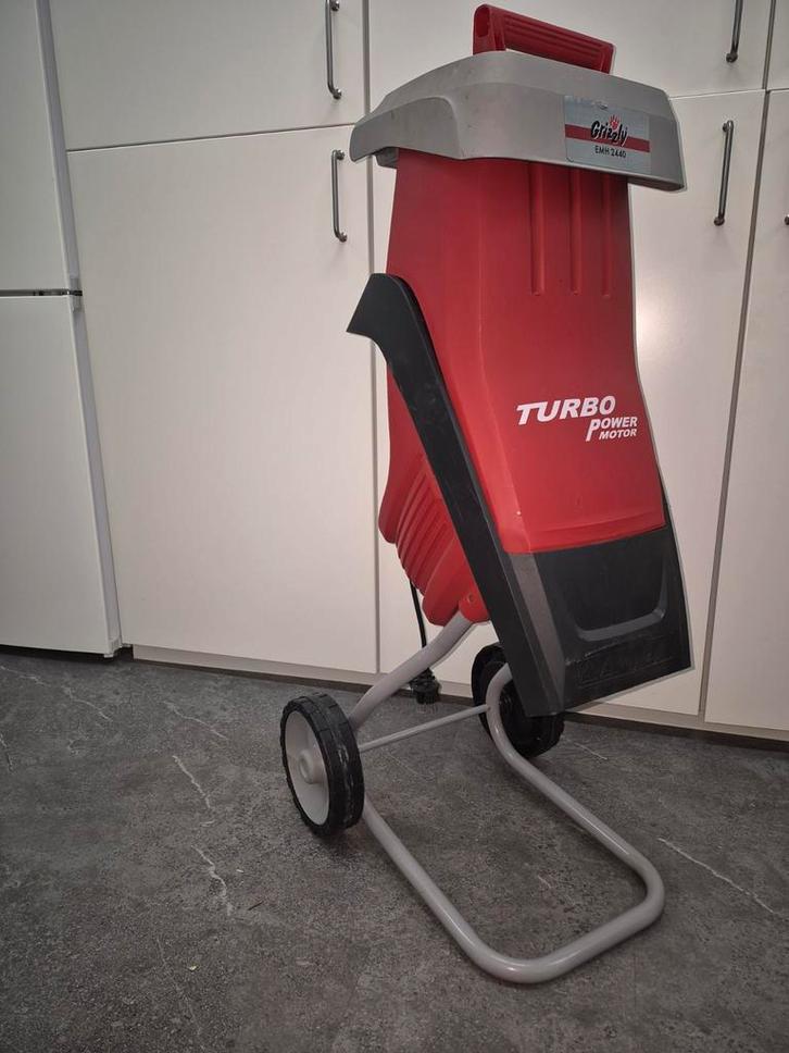 Grizzly EMR 2440 Tuinhakselaar - Zo goed als nieuw!, Tuin en Terras, Hakselaars, Zo goed als nieuw, Elektrisch, Met opvangzak
