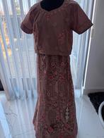 Indiase lehenga en blouse maat 42/44 paars Bollywood, Overige typen, Paars, Maat 42/44 (L), Ophalen of Verzenden