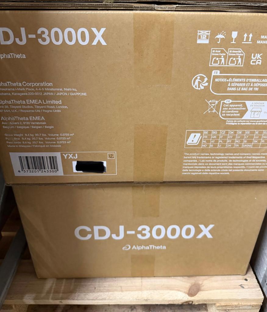 CDJ-3000x nieuw nieuw set 2 stuks, Ophalen, Nieuw, Dj-set, Pioneer