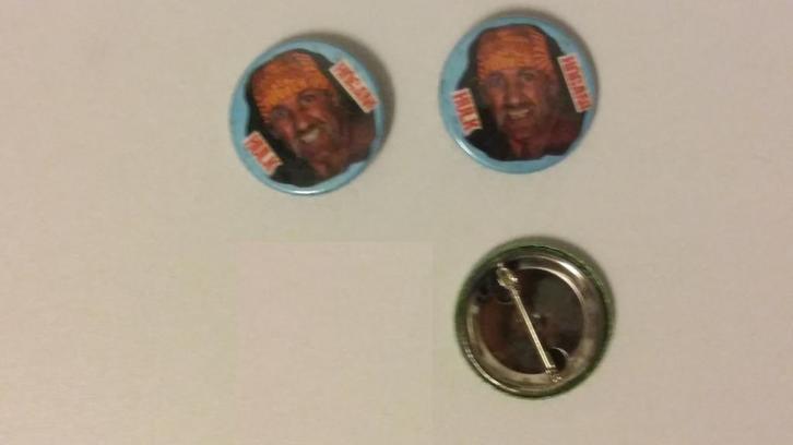 Hulk Hogan WWF worstelen wrestling vintage buttons, Verzamelen, Film en Tv, Gebruikt, Ophalen of Verzenden