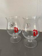 Duvel speciaal bier glas Rode D, Verzamelen, Glas en Borrelglaasjes, Ophalen, Gebruikt, Bierglas