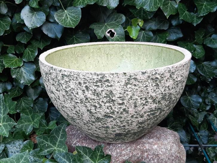Berkenbast bloempot 25,5 cm, Tuin en Terras, Bloempotten, Aardewerk, Minder dan 40 cm, Minder dan 25 cm, Rond, Ophalen of Verzenden