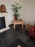 Te koop eiken hoektafel white wash, Huis en Inrichting, Vierkant, 55 tot 75 cm, Zo goed als nieuw, Hout