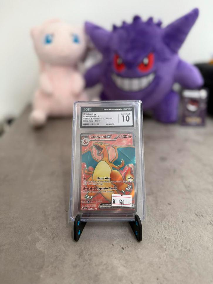 Charizard ex 183/165 | CGC 10, Hobby en Vrije tijd, Verzamelkaartspellen | Pokémon, Nieuw, Losse kaart, Foil, Ophalen of Verzenden