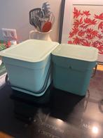 Brabantia Prullenbakken - Set van 2, Kunststof, Ophalen of Verzenden, Zo goed als nieuw, Minder dan 10 liter