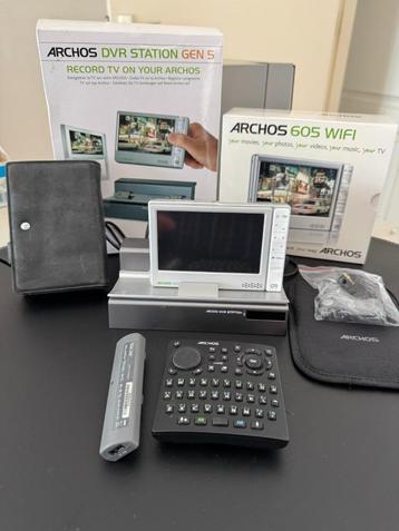 Archos 605 mediaspeler + DVR dockingstation compleet + dozen beschikbaar voor biedingen