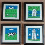 Henk de Bouter - 4-luik zeefdrukken 1994, Ophalen of Verzenden