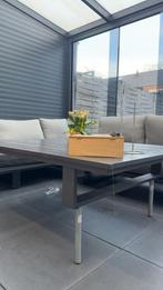 2 Tuinbank & 1 Tafel, Ophalen, Zo goed als nieuw, Aluminium