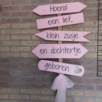 Geboortebord meisje beschikbaar voor biedingen