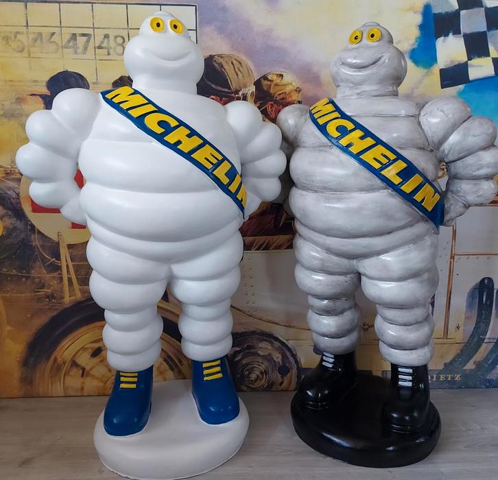 Michelin Bibendum Beelden - Set van 2, Verzamelen, Merken en Reclamevoorwerpen, Gebruikt, Gebruiksvoorwerp, Ophalen of Verzenden