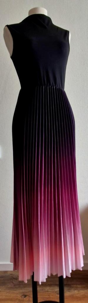 Eyecatcher ombre avondjurk  zwart naar paars roze mt 36 38 beschikbaar voor biedingen