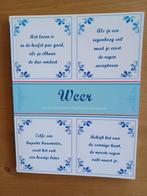 Delftsblauwe tegelwijshedenreeks - Weer, Ophalen of Verzenden, Diverse schrijvers, Meerdere auteurs, Gelezen