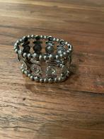 Zilveren armband met steentjes, Sieraden, Tassen en Uiterlijk, Armbanden, Staal, Ophalen of Verzenden, Zo goed als nieuw, Zilver