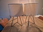 2 Beige Stoffen Lampen - Zo Goed Als Nieuw!, Huis en Inrichting, Ophalen, Zo goed als nieuw