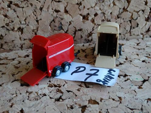 HO:P serie.nr 7: 2 paardentrailers van Wiking., Hobby en Vrije tijd, Modeltreinen | H0, Zo goed als nieuw, Brug, Tunnel of Gebouw