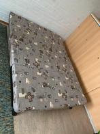 Bedbank 140x200, weinig gebruikt, Ophalen, Zwart, Tweepersoons, 140 cm