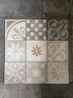 57 tegels mix decors 20x20, Doe-het-zelf en Verbouw, Tegels, Keramiek, Nieuw, Ophalen of Verzenden, 20 tot 40 cm