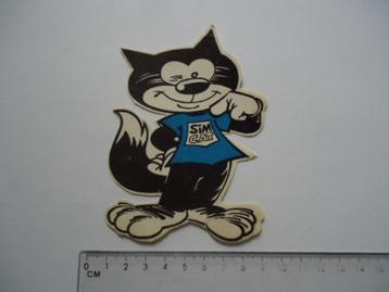 sticker oud SIMCAT Sim cat simca strip mic delinx vintage beschikbaar voor biedingen