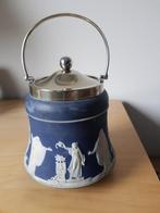Antieke blauwe Adam Tunstall koekjestrommel uit +/- 1910, Antiek en Kunst, Antiek | Keukenbenodigdheden, Ophalen of Verzenden