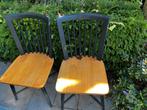 6 stuks eetkamerstoelen hout, Huis en Inrichting, Stoelen, Ophalen, Gebruikt, Bruin, Vijf, Zes of meer stoelen