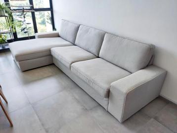Ikea kivik hoes orrsta grijs voor de chaise longue