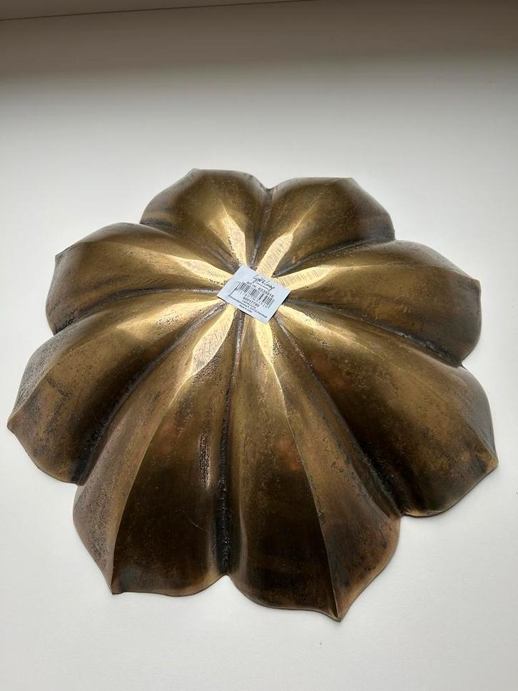 Light & Living - Schaal ZIRODI - Ø40x7cm - Brons, Huis en Inrichting, Woonaccessoires | Schalen en Manden, Zo goed als nieuw, Schaal