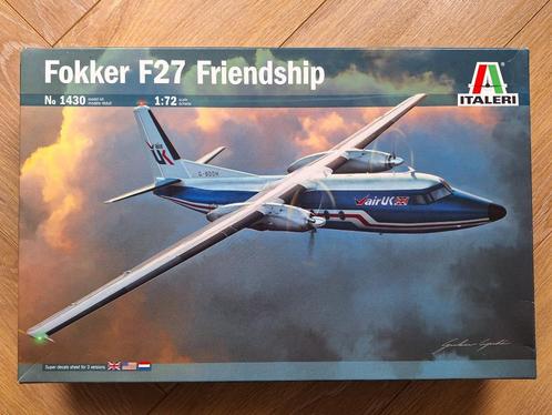 1:72 1/72 Italeri Fokker F27 Friendship (Sprues Sealed), Hobby en Vrije tijd, Modelbouw | Vliegtuigen en Helikopters, Zo goed als nieuw