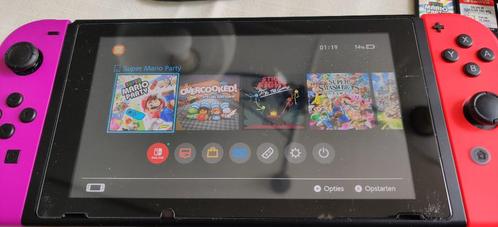 Nintendo Switch 2019 Mod HAC-001(-01), 4x Joy-Con + Games, Spelcomputers en Games, Games | Nintendo Switch, Zo goed als nieuw