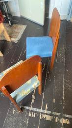 Stoeltjes, Huis en Inrichting, Stoelen, Ophalen of Verzenden, Gebruikt, Blauw, Twee