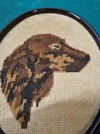 wandhanger geborduurd hond, Huis en Inrichting, Woonaccessoires | Wanddecoraties, Ophalen of Verzenden, 'T Olde Gre-j, Info@toldegrej.nl