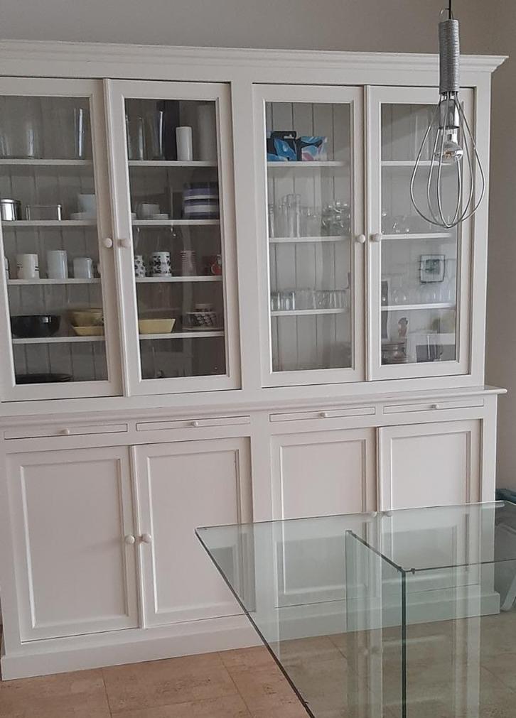 servieskast wit, Huis en Inrichting, Kasten | Buffetkasten, Zo goed als nieuw, 200 cm of meer, 150 tot 200 cm, 50 tot 75 cm, Met lade(s)