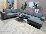 ZGAN Moderne Royale U-Bank / Hoekbank - Grijs - 341cm