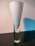 Italie Vaas Art Design Murano Sommerso Glas Wit Kelk 1970, Ophalen of Verzenden