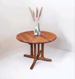 H. Sigh & Søn's vintage Deense verlengbare eettafel 60s teak, Huis en Inrichting, Tafels | Eettafels, Ophalen, Gebruikt, 100 tot 150 cm