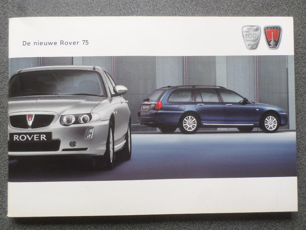 Rover 75 Berline & Tourer 2004 Brochure, Ophalen of Verzenden, Zo goed als nieuw, Overige merken