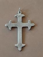 Zilveren Kruis 925 - Oud Design, Gebruikt, Ophalen of Verzenden, Kruis of Symbool, Zilver