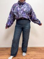 Vintage retro skipak -  Grijs, paars, roze maat M, Maat 38/40 (M), Ophalen of Verzenden, Vintage, Gedragen